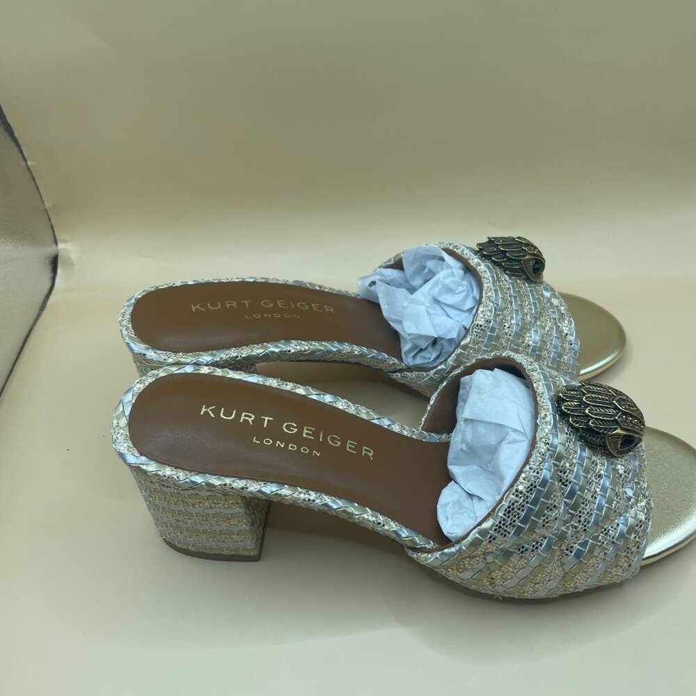 KURT GEIGER KENSINGTON BLOCK MULE HEEL 7 - Picture 7 of 13
